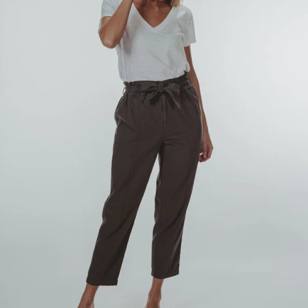 Normal Brand Surplus pants cotton olive army green high rise paperbag new XS